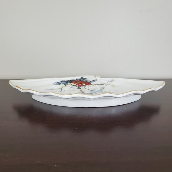 Vintage Jay Fine China Bird Fan Dish - 1970's - Picture 6 of 9